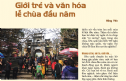 Giới trẻ và văn hóa lễ chùa đầu năm