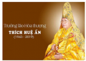 Thừa Thiên Huế: Hòa thượng Thích Huệ Ấn viên tịch