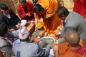 Tổng thống Nepal đặt đá Trung tâm thiền quốc tế Lumbini