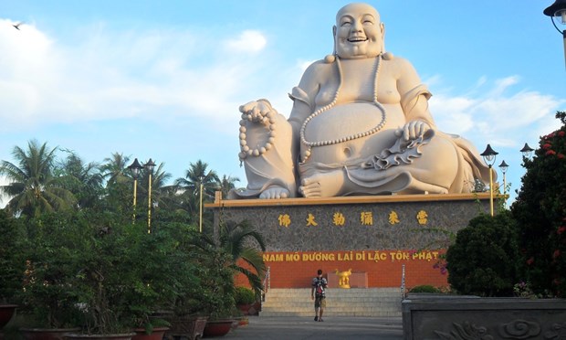 Tượng Phật Di Lặc Cười, chùa Vĩnh Tràng
