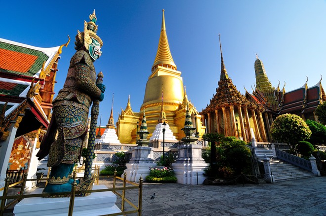 Tháp vàng chùa Phật Ngọc, Bangkok, Thái Lan