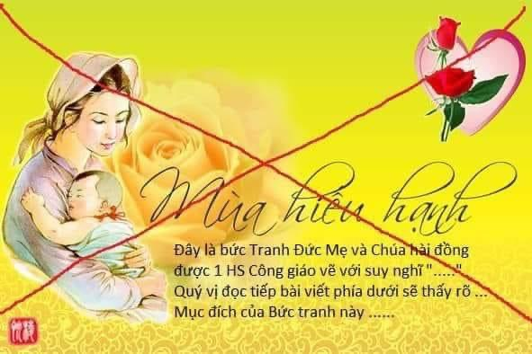 CẢNH GIÁC VỚI TRANH VU LAN GIẢ - TRANH BÀ MARIA BỒNG CHÚA JESUS