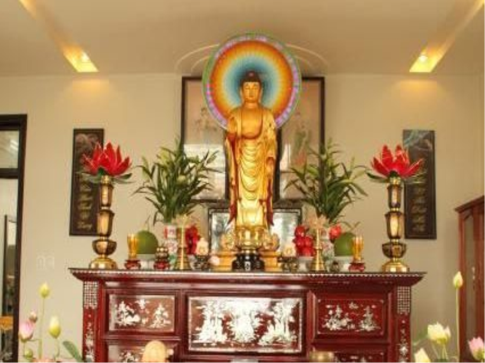 Cách thức trang thiết bàn Phật, lễ Phật | Chùa A Di Đà