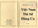 Giới Tri Thức Nghĩ gì về Tranh chấp quyền tác giả tập thơ 'Việt Nam Thi Sử Hùng Ca'?