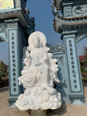 Thái Bình: Đặt tượng Quan Âm Bồ Tát trước cổng chùa cũng gian nan vất vả