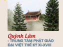 Tự viện Quỳnh Lâm - Trung tâm Phật giáo Đại Việt thế kỷ XI - XVIII