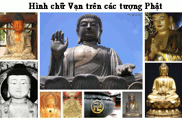 Chữ Vạn trên các tượng Phật
