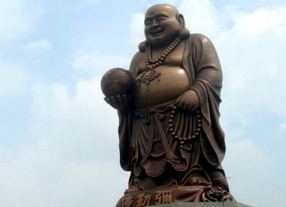 Bức tượng Phật Di Lặc thuộc tỉnh Xinzhu, Đài Loan.