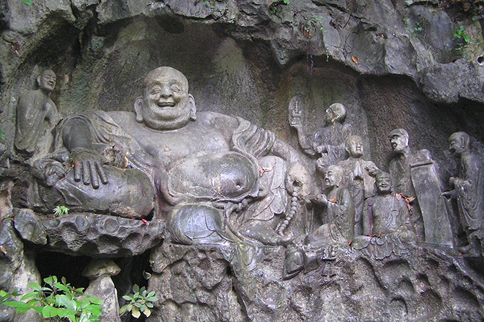 Phật di lặc và ông địa; Phật di lặc và thần tài; Phật di lặc truyền thuyết