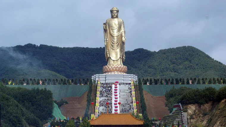 Tượng Trung Nguyên Đại Phật ở tỉnh Hà Nam, Trung Quốc 