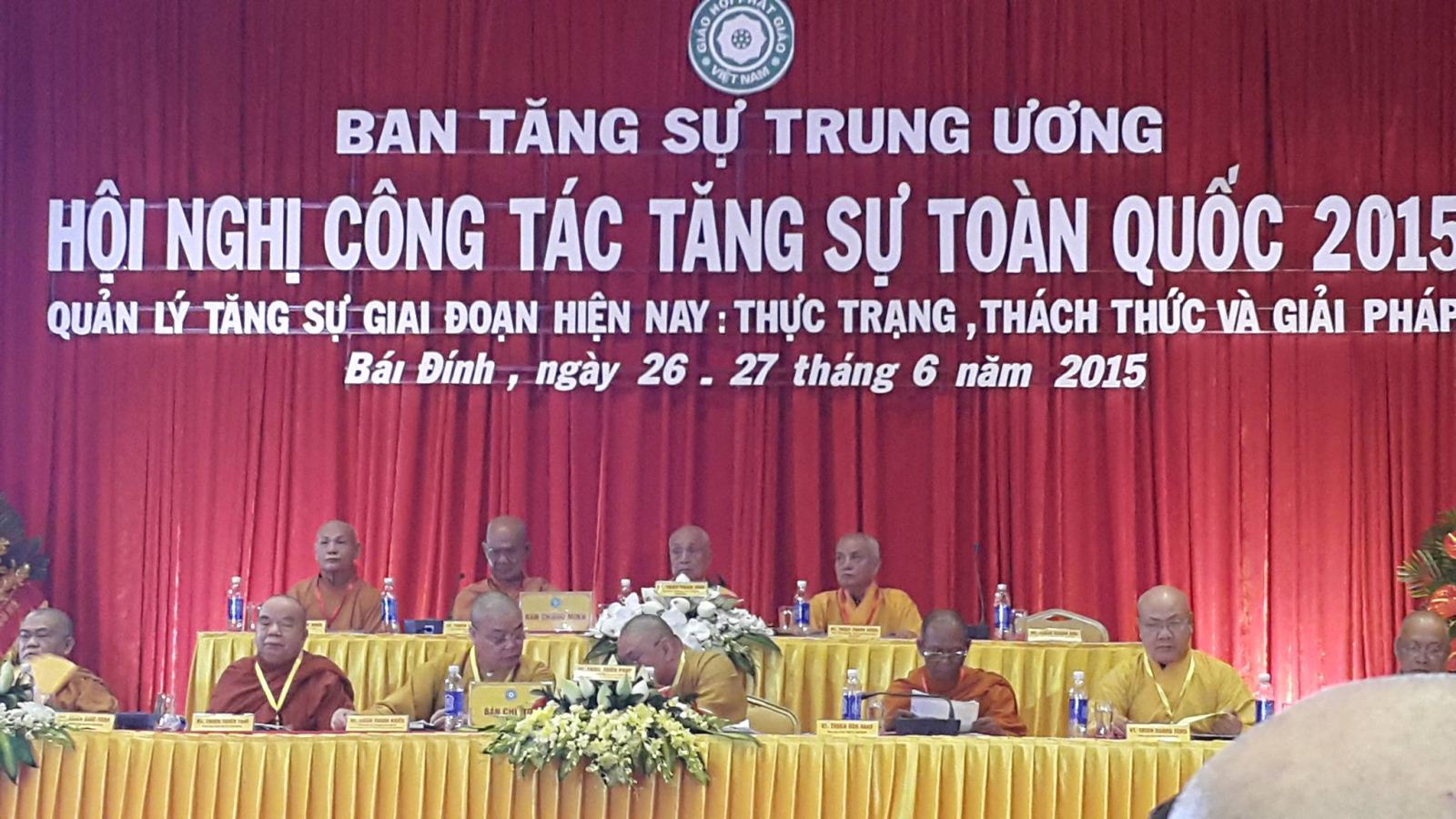 HỘI NGHỊ CÔNG TÁC TĂNG SỰ TOÀN QUỐC 2015 tại chùa Bái Đính Tỉnh Ninh Binh.