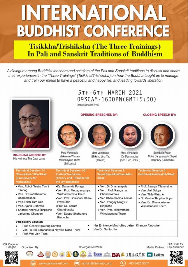 Hội nghị Phật giáo Quốc tế về Tam học theo truyền thống Pali và Sanskrit ảnh 1