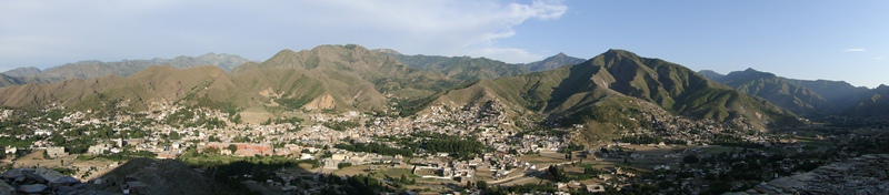 mot phan cua dat nuoc Otruong na ngay nay, Saidu_Sharif_in_Panorama_view, Swat district.JPG