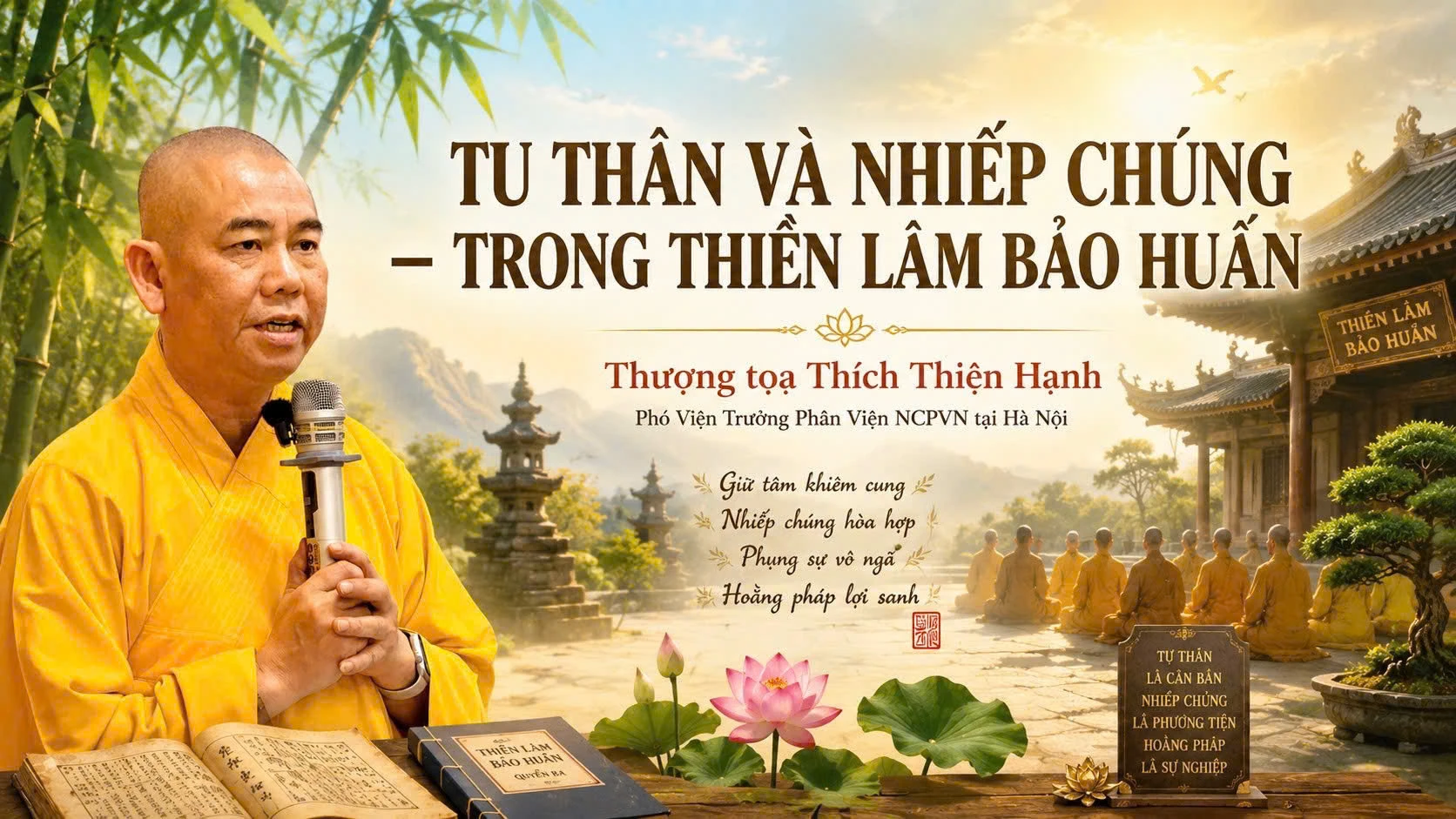 TU THÂN VÀ NHIẾP CHÚNG – TRONG THIỀN LÂM BẢO HUẤN
