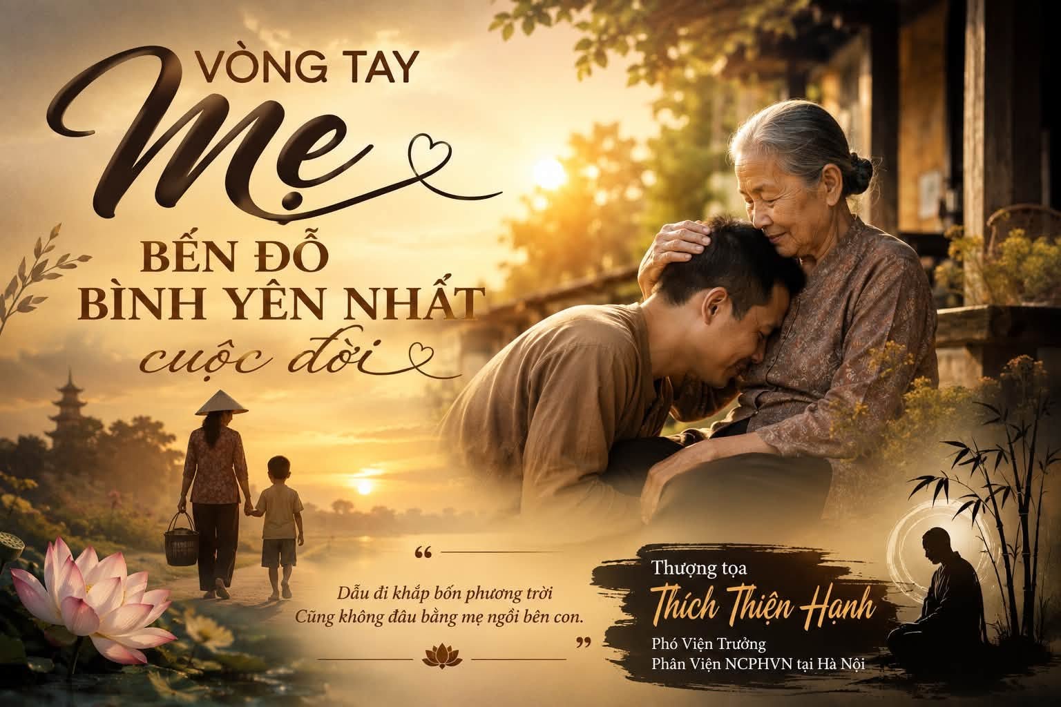 VÒNG TAY MẸ - BẾN ĐỖ BÌNH YÊN NHẤT CUỘC ĐỜI