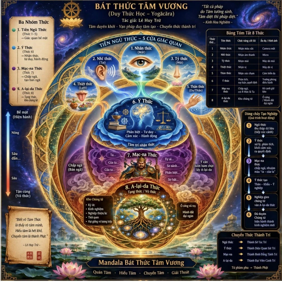 Bát Thức Tâm Vương của Duy Thức Học