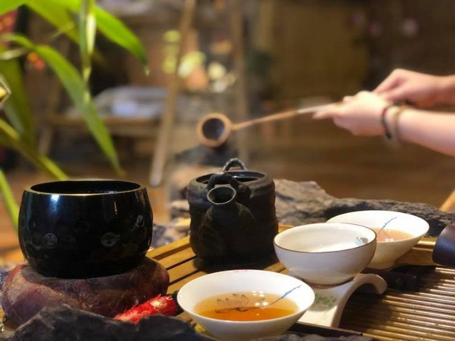 Uống trà sống thọ