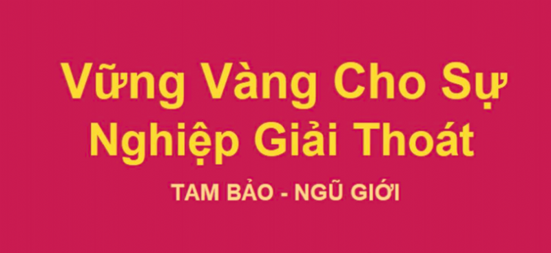 Vững vàng cho sự nghiệp giải thoát