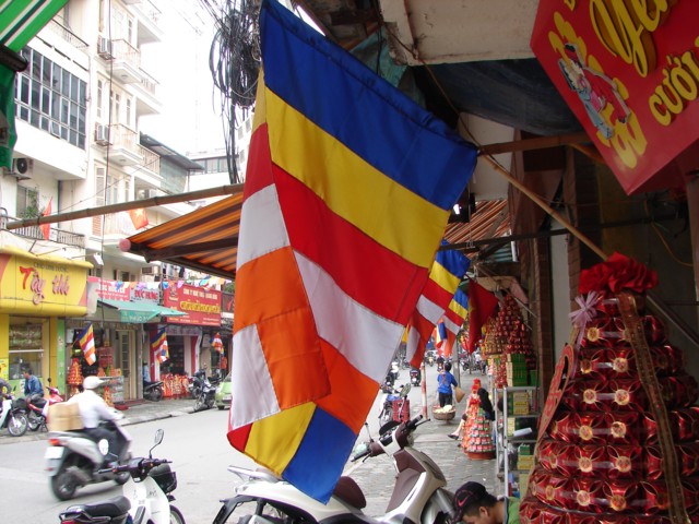 Một lá cờ bị treo ngược