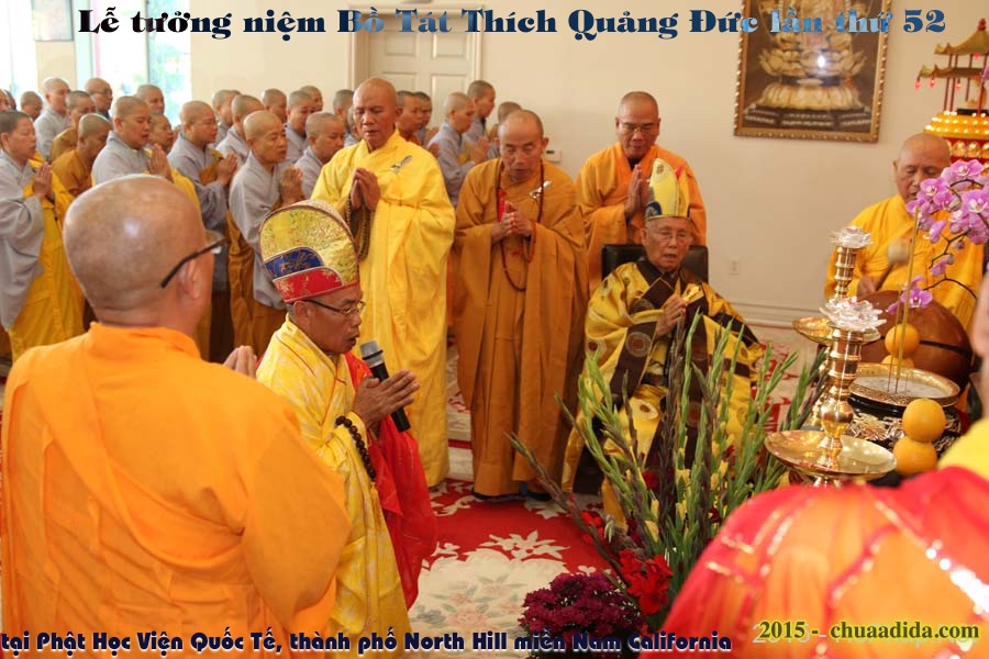Lễ tưởng niệm Bồ Tát Thích Quảng Đức lần thứ 52 tại Hoa Kỳ