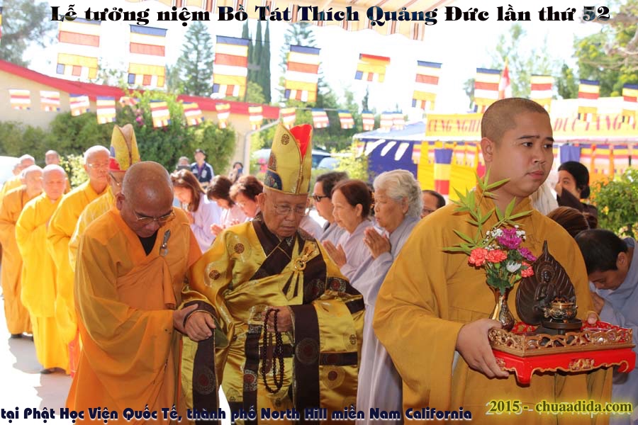 Lễ tưởng niệm Bồ Tát Thích Quảng Đức lần thứ 52 tại Hoa Kỳ