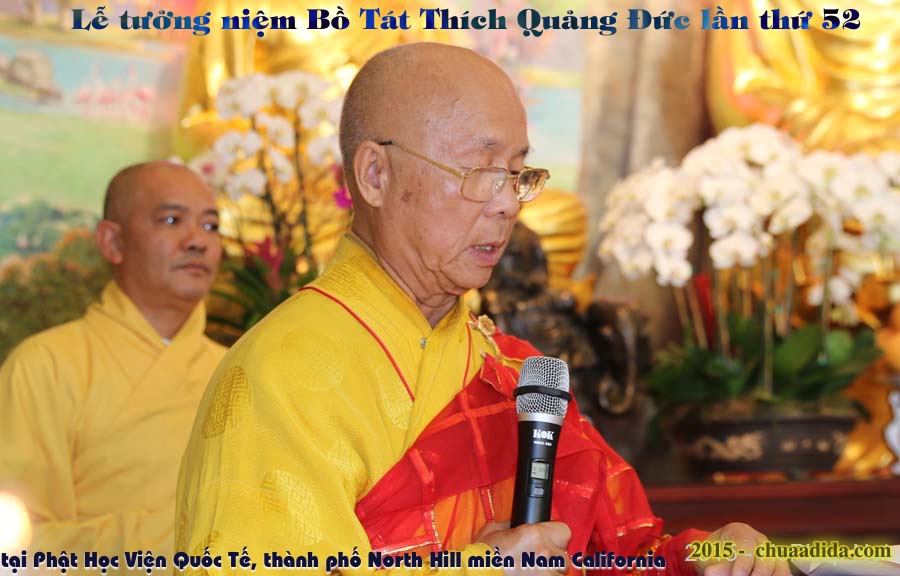 Lễ tưởng niệm Bồ Tát Thích Quảng Đức lần thứ 52 tại Hoa Kỳ