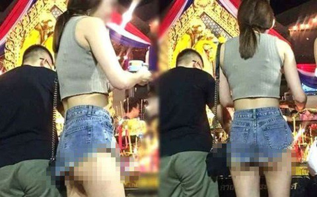 Đến nơi tâm linh cần lịch sự, trang trọng nhưng không ít cô gái có phong cách ăn mặc cực kỳ đáng phê bình.